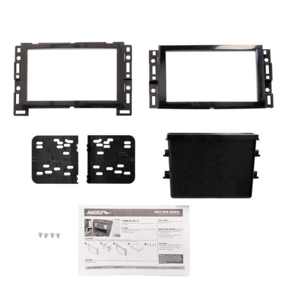 Metra - Dash Kit for Select 2005-2020 GM Vehicles - Black‎